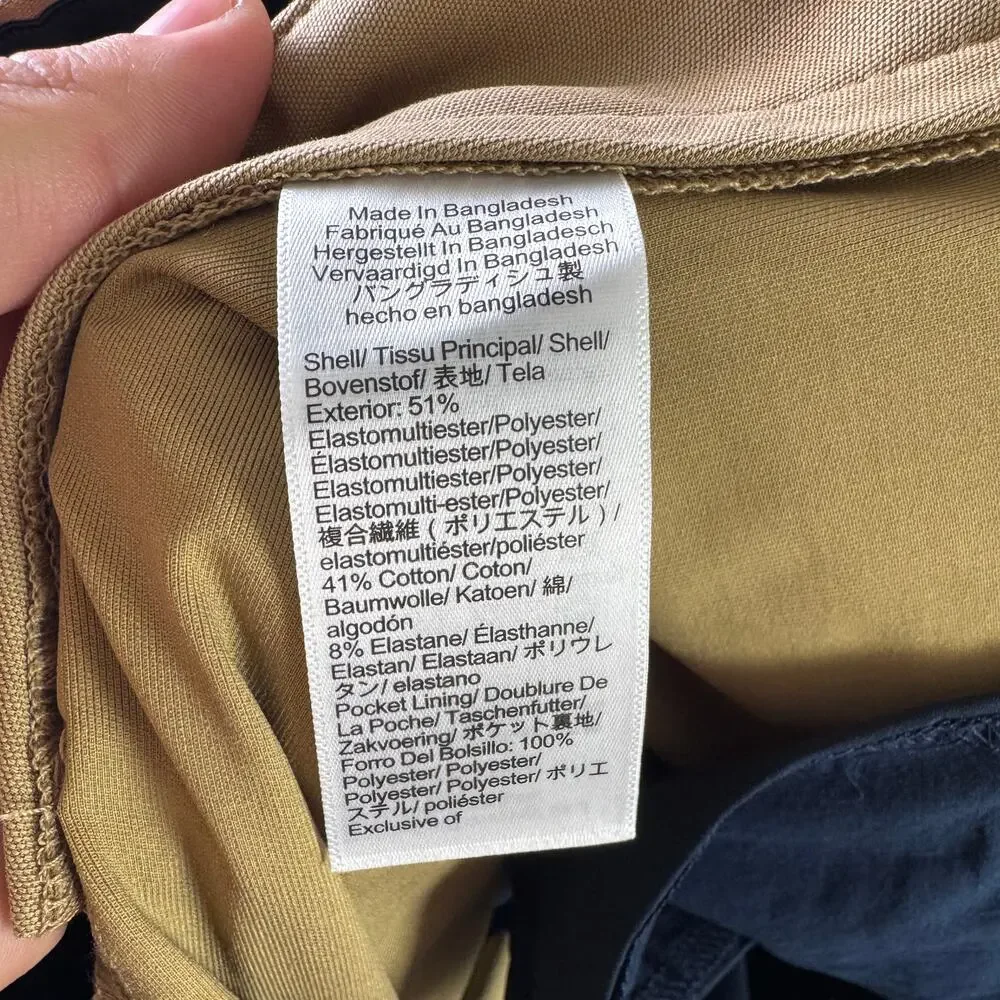 J.Crew Performance 1040 Athletic Tapered-Fit Tech Pants Mens 35x30 Savannah Sand